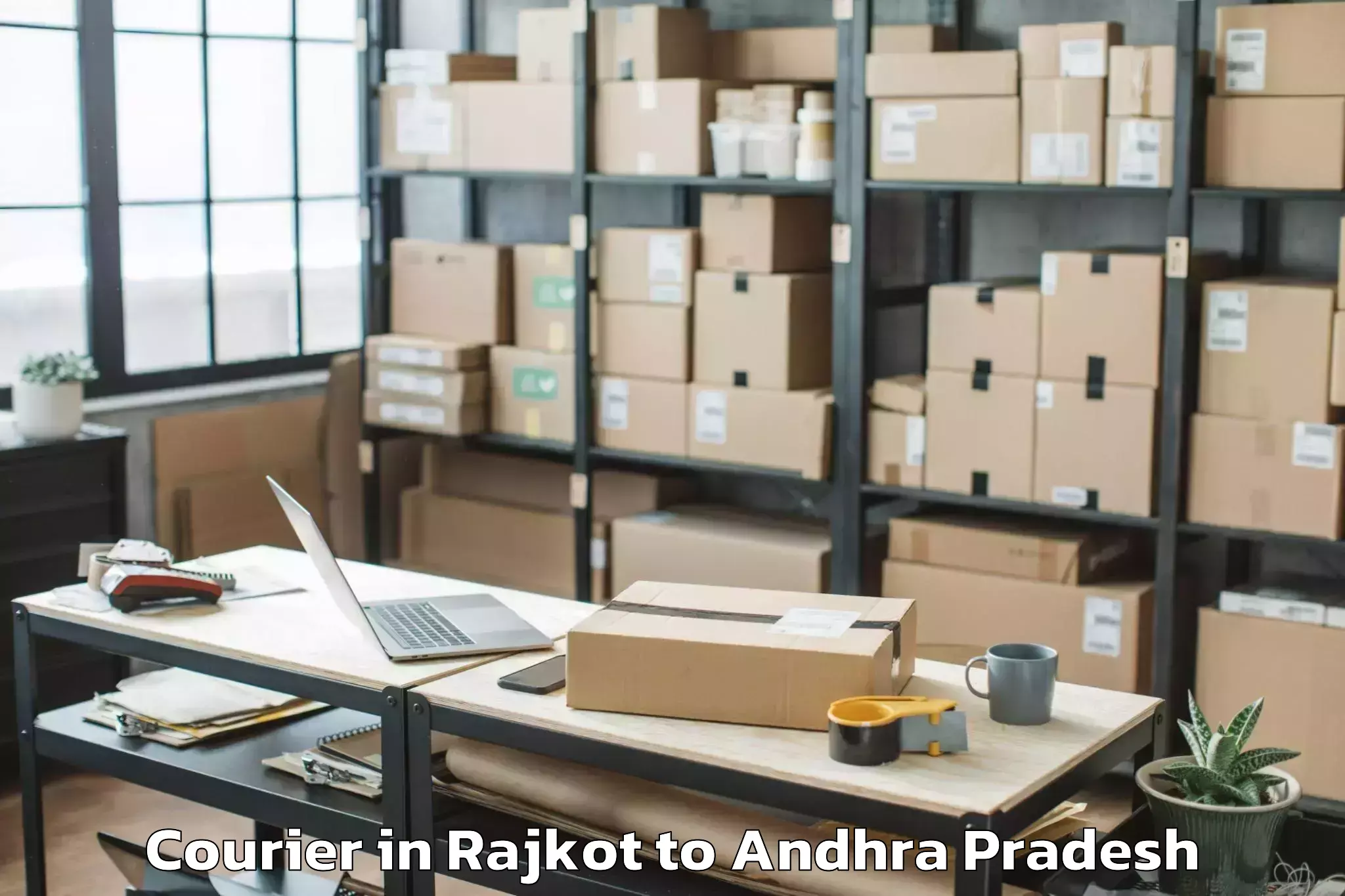 Reliable Rajkot to Laveru Courier